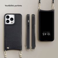 Selencia Cover per telefono Nova con cordino e portacarte Apple iPhone 14 Pro - Nero