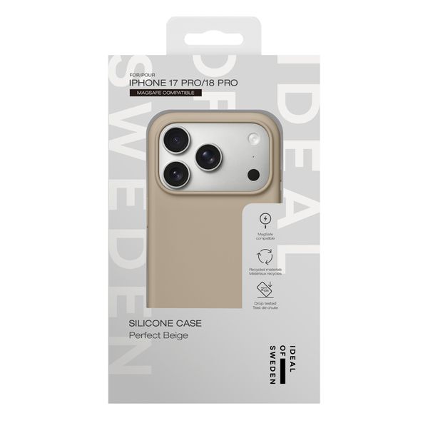 iDeal of Sweden Cover in silicone con MagSafe Apple iPhone 18 Pro / 17 Pro - Perfect Beige