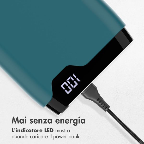imoshion Powerbank - 20.000 mAh - Quick Charge e Power Delivery - Petrol Green