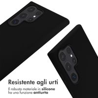 imoshion Cover in Silicone con Cordino Samsung Galaxy S24 Ultra - Nero