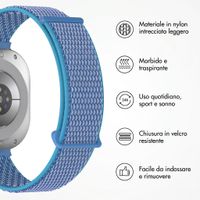 imoshion Cinturino in nylon Samsung Galaxy Watch 8 (40/44mm) / Classic (46mm) - Marine Blue