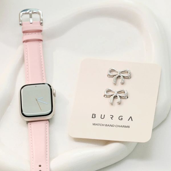 Burga Cinturino in vera pelle Apple Watch | 38/40/41/42 mm - Pillow Talk / Silver