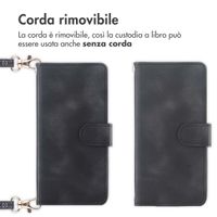 imoshion Cover a libro con Cordino Samsung Galaxy S25 Plus - Nero