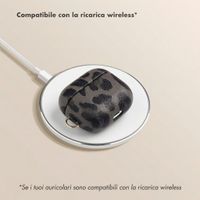 Selencia Cover Sabi stampa pantera  Apple Airpods 3 - Midnight Black