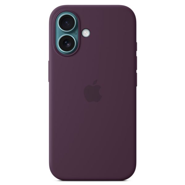 Apple Cover Posteriore in Silicone con MagSafe Apple iPhone 16 - Plum