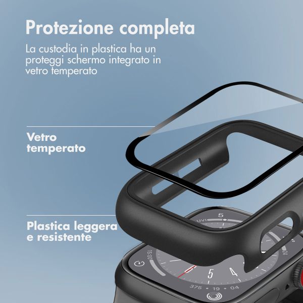 imoshion Cover rigida integrale Apple Watch 7 / 8 / 9 - 45 mm - Nero