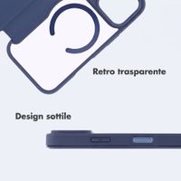 imoshion Bookcase trasparente con MagSafe Apple iPhone 18 Pro / 17 Pro - Blu