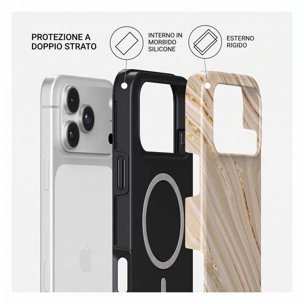 Burga Cover Posteriore Resistente con MagSafe Apple iPhone 18 Pro - Full Glam