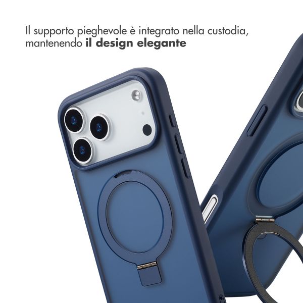 Accezz Cover con anello e supporto con MagSafe Apple iPhone 17 Pro Max - Blu
