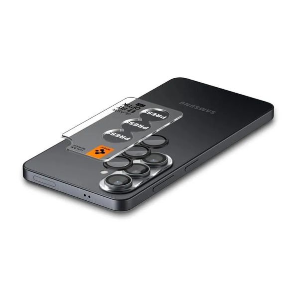 Spigen Optik Pro EZ Fit Lens Protector - Protezione lente fotocamera (confezione da 2) per Samsung Galaxy S26 Plus - Nero