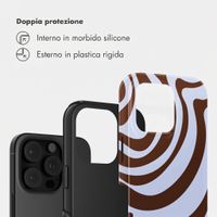 Selencia Cover Posteriore Vivid Apple iPhone 16 Pro Max - Dream Swirl Chocolate