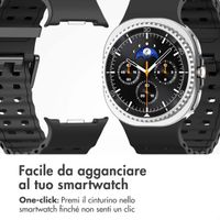 imoshion Cinturino Ocean in silicone Samsung Galaxy Watch 8 (40/44mm) / Classic (46mm) - Nero