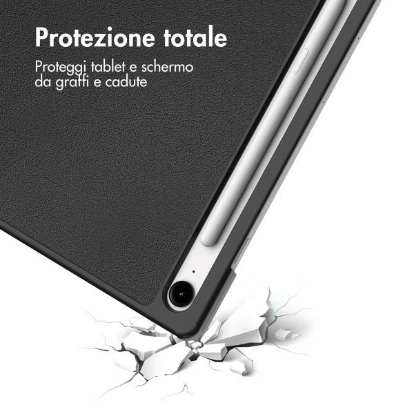 imoshion Cover a libro Trifold Samsung Galaxy Tab S10 FE Plus - Nero