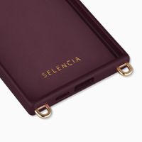 Selencia Cover posteriore Rivièra con MagSafe con ganci rimovibili Samsung Galaxy S24 Ultra - Bold Burgundy