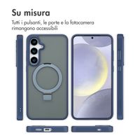 Accezz Cover con anello e supporto con MagSafe Samsung Galaxy S24 Plus - Blu