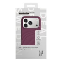 iDeal of Sweden Custodia Soft Swirl Silicone MagSafe Apple iPhone 17 Pro - Velvet Plum