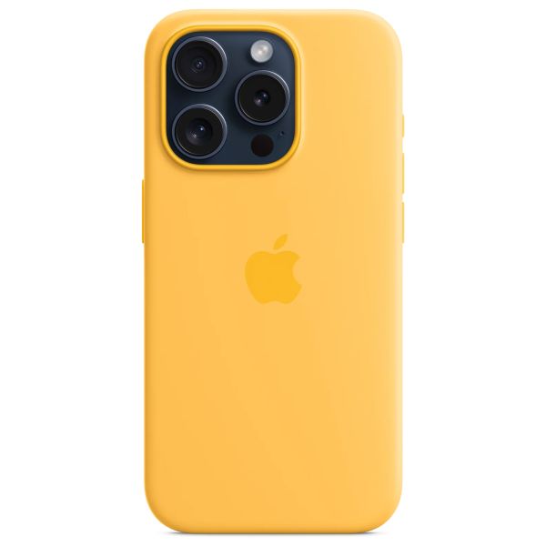 Apple Cover Posteriore in Silicone con MagSafe Apple iPhone 15 Pro - Sunshine