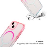 Selencia Cover MagSafe Gradient Apple iPhone 13 - Rosa / Blu