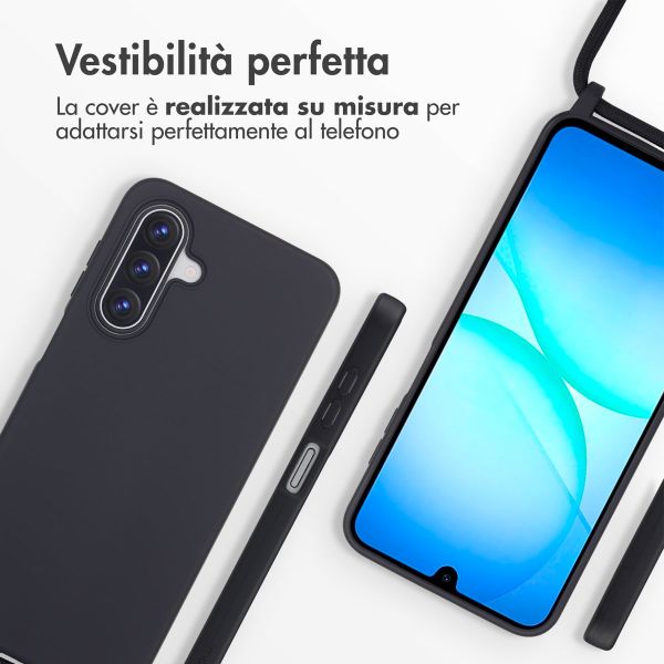 imoshion Cover in Silicone con Cordino Samsung Galaxy A17 (5G) / (4G) - Nero