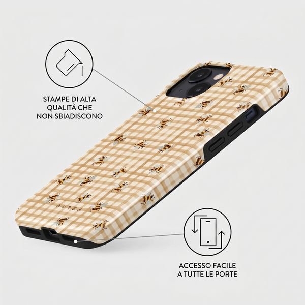 Burga Cover Posteriore Resistente con MagSafe Apple iPhone 14 - Honeycomb