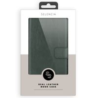 Selencia Cover a libro in vera pelle Apple iPhone 12 Mini - Verde