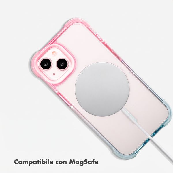 Selencia Cover MagSafe Gradient Apple iPhone 13 - Rosa / Blu