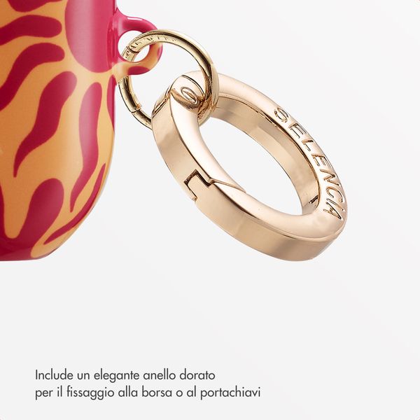 Selencia Cover Vivid  Apple Airpods 4 - Tropical Vibes Apricot