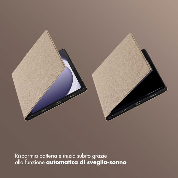 Selencia Cover Riva Samsung Galaxy Tab A9 Plus - Beige