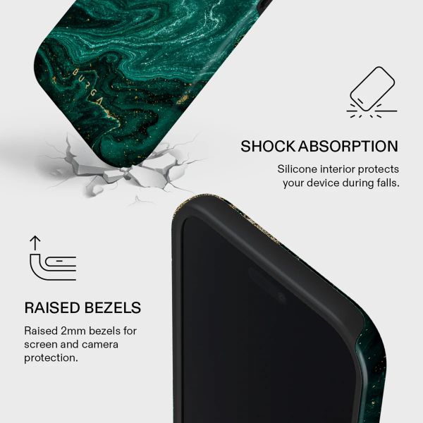 Burga Cover Posteriore Resistente con MagSafe Apple iPhone Air - Emerald Pool