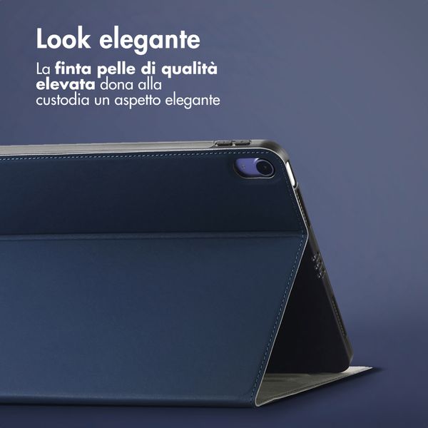 Accezz Cover Tablet Classica Apple iPad 11 (2025) 11 pollici A16 / iPad 10 (2022) 10.9 pollici - Blu scuro