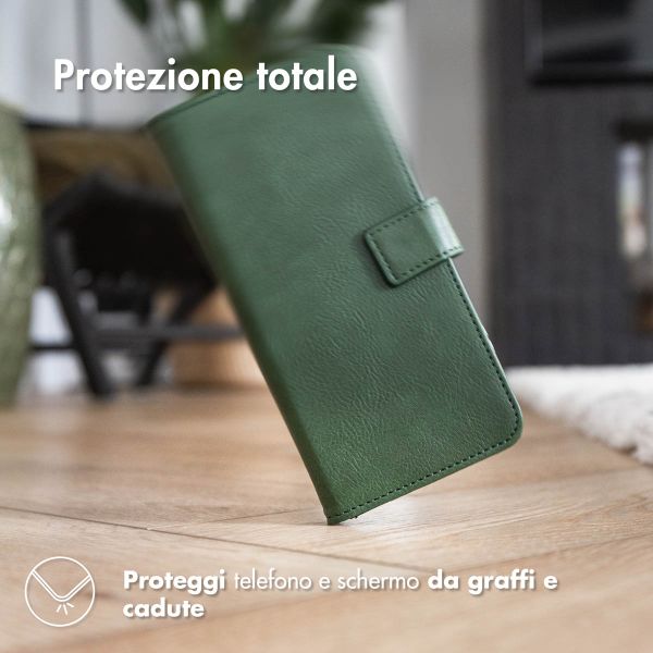 imoshion Cover a libro di Lusso Apple iPhone 15 - Verde