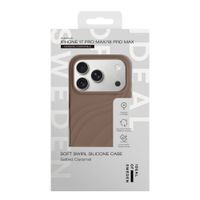 iDeal of Sweden Custodia Soft Swirl Silicone MagSafe Apple iPhone 17 Pro Max - Salted Caramel