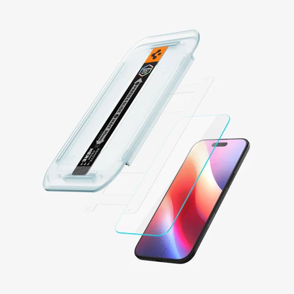 Spigen Vetro temperato GLAStR EZ Fit, confezione da 2 + Applicatore Apple iPhone Air