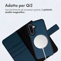 imoshion Cover a libro di lusso 2-in-1 rimovibile Samsung Galaxy A17 (5G) / (4G) - Blu