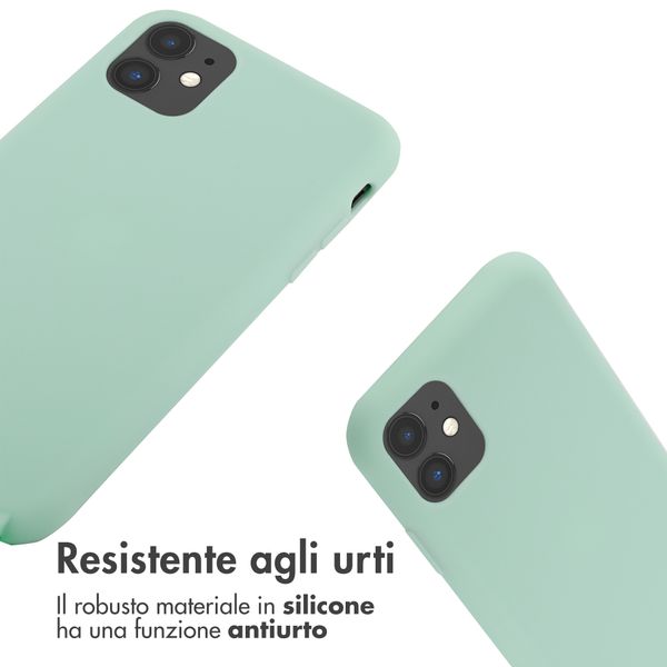 imoshion Cover in Silicone con Cordino Apple iPhone 11 - Menta verde