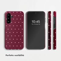 Selencia Cover Posteriore Vivid Samsung Galaxy A17 (5G) / (4G) - Happy Dots Burgundy