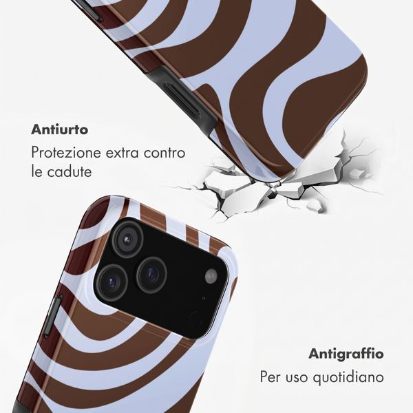 Selencia Cover Posteriore Vivid Apple iPhone 17 Pro - Dream Swirl Chocolate