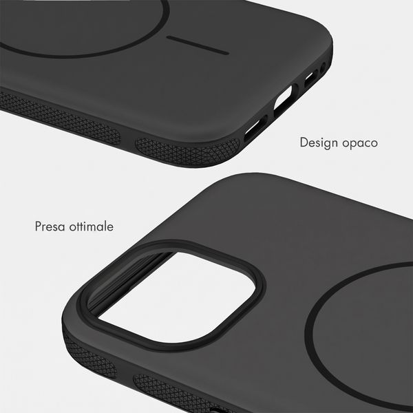 imoshion Cover posteriore Color con Thin MagSafe Ring Apple iPhone 15 - Nero