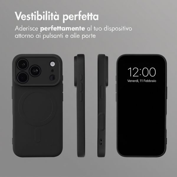 imoshion Cover Posteriore Colorata con MagSafe Apple iPhone 18 Pro Max / 17 Pro Max - Nero