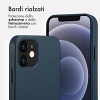 Accezz Cover in Pelle con MagSafe Apple iPhone 12 (Pro) - Nightfall Blue