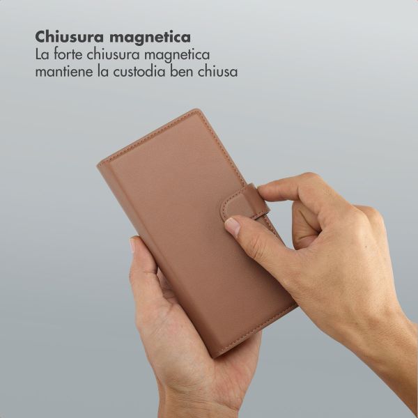 Selencia Libreria rimovibile Olyn con MagSafe Samsung Galaxy S25 Ultra - Marrone