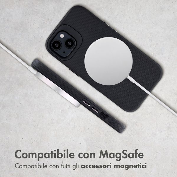 Accezz Cover Posteriore Resistente con MagSafe Apple iPhone 14 - Nero