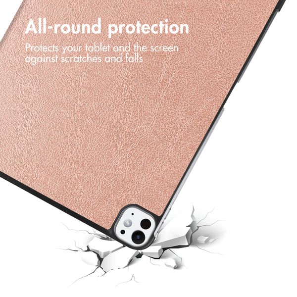 imoshion Cover a libro Trifold Apple iPad Pro 11 (2025) M5 / (2024) M4 - Oro rosa