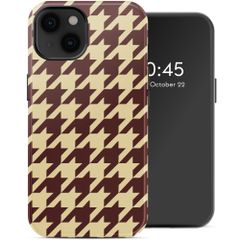 Selencia Cover posteriore Vivid con MagSafe Apple iPhone 14 - Pied-de-Poule