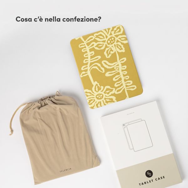 Selencia Cover per tablet Vivid Apple iPad 11 (2025) 11 pollici A16 / iPad 10 (2022) 10.9 pollici - Chalky Bloom