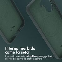 Accezz Cover in Pelle con MagSafe Samsung Galaxy A57 (5G) - Cedar Green