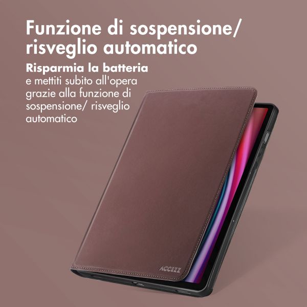 Accezz Cover Tablet Classica Samsung Galaxy Tab S10 Plus / Tab S9 FE Plus / Tab S9 Plus - Marrone
