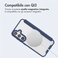 imoshion Bookcase trasparente con MagSafe Samsung Galaxy S25 / S24 - Blu