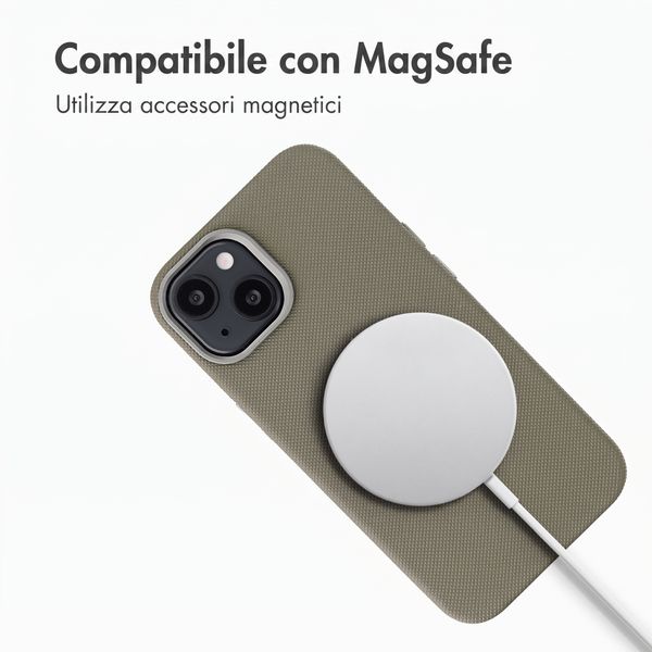 Accezz Cover Mesh con MagSafe Apple iPhone 15 - Grigio scuro