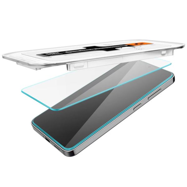 Spigen Vetro temperato GLAStR EZ Fit, confezione da 2 + Applicatore Samsung Galaxy S25 / S24